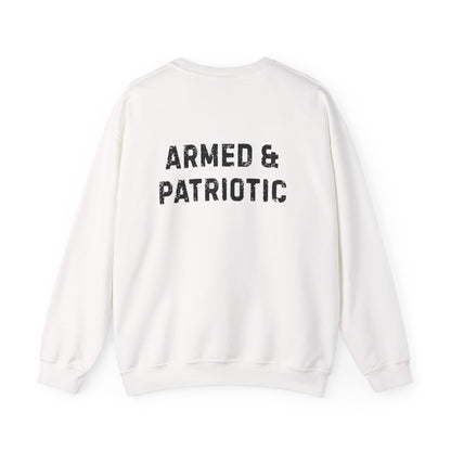 Glowing Heart | American Flag | Armed & Patriotic | Sweatshirt