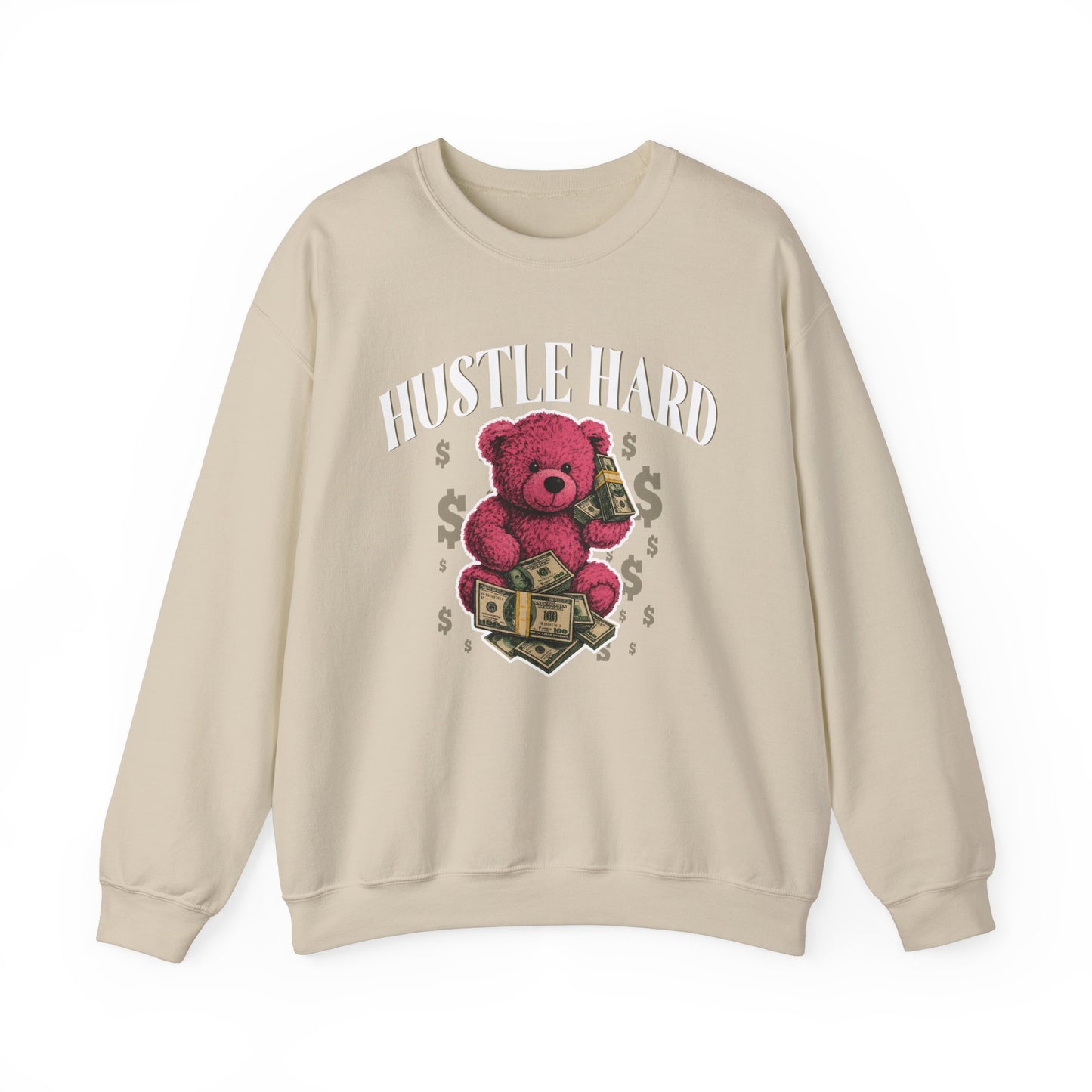Hustle Hard | Pink Teddy | Sweatshirt