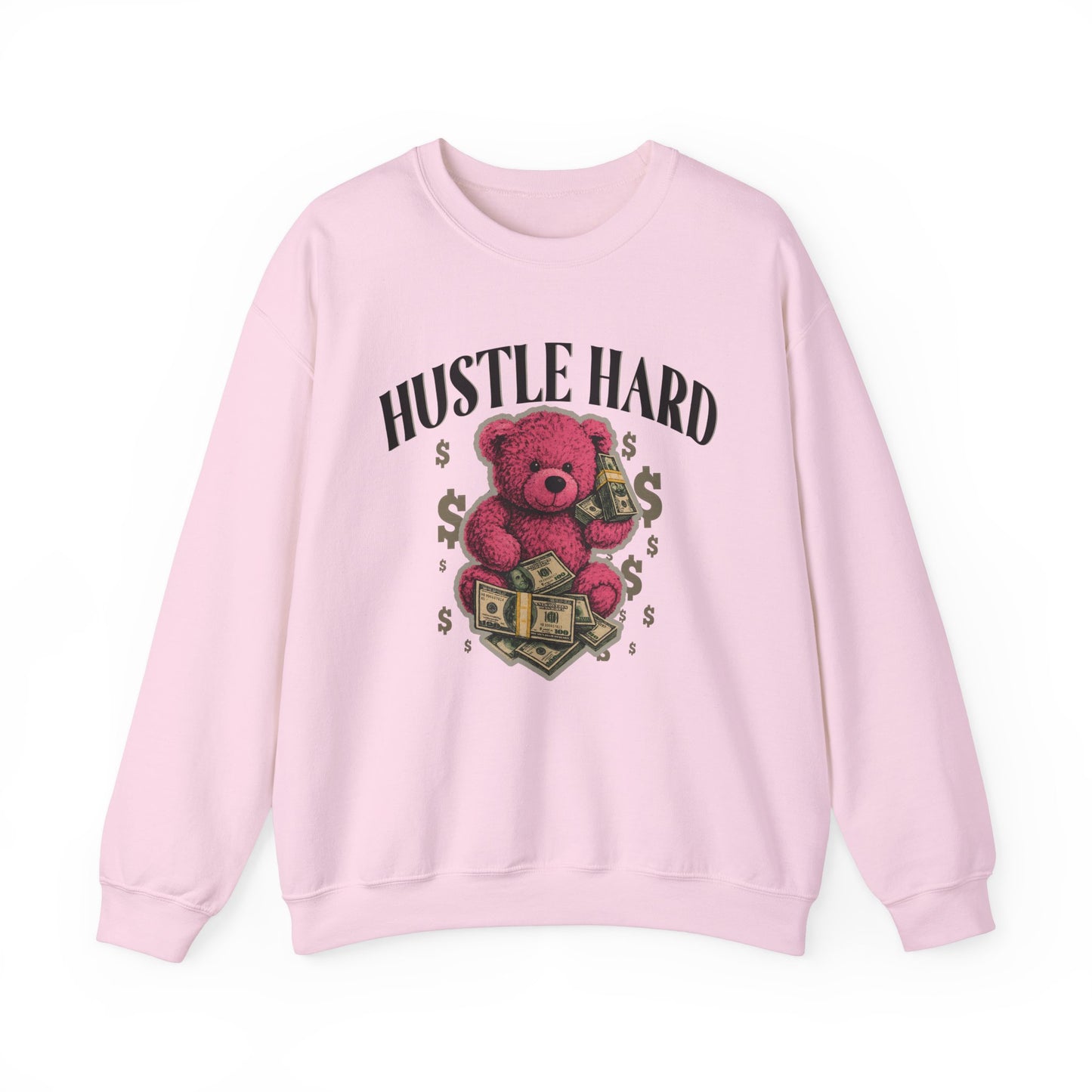 Hustle Hard | Pink Teddy | Sweatshirt