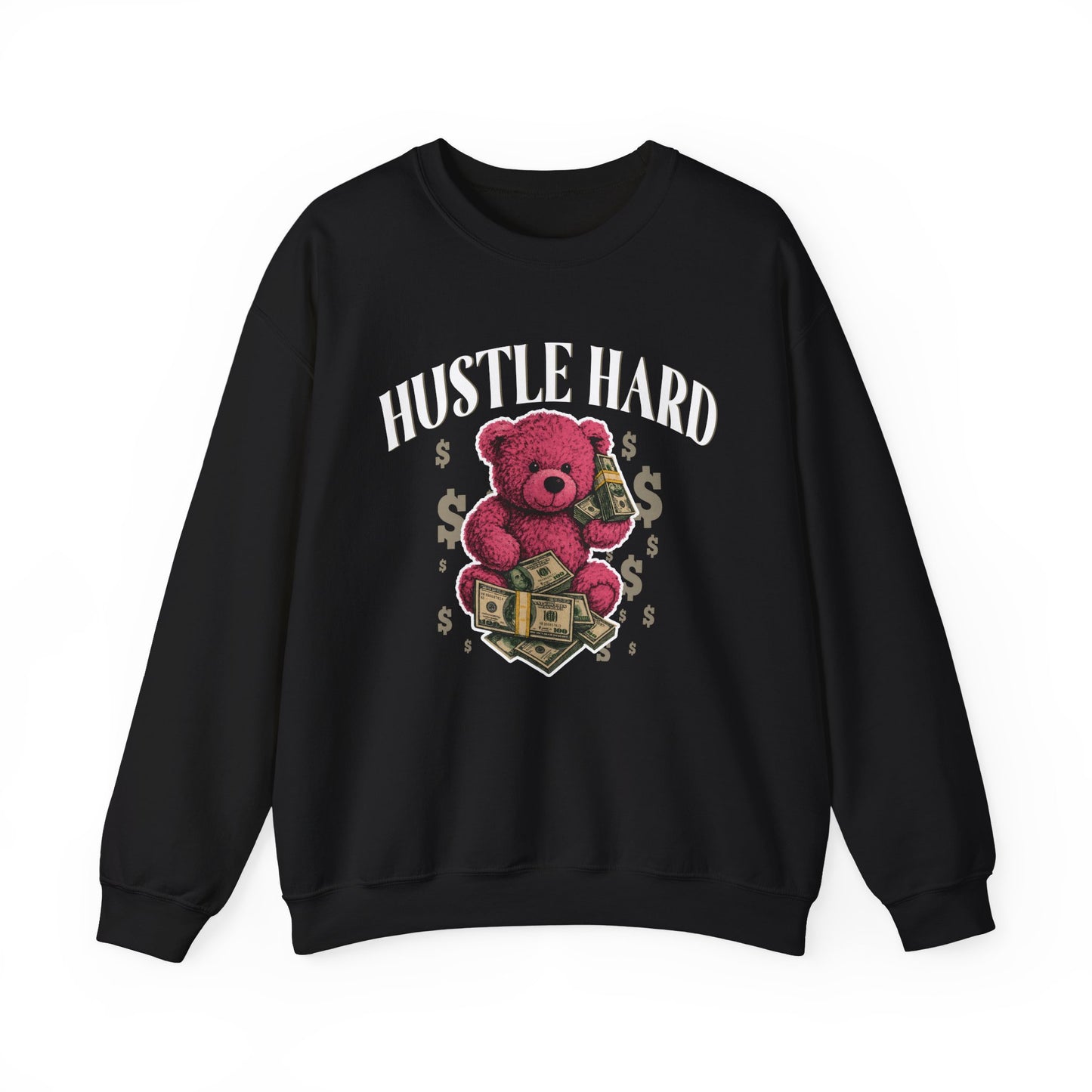 Hustle Hard | Pink Teddy | Sweatshirt