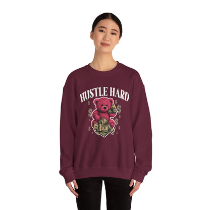 Hustle Hard | Pink Teddy | Sweatshirt