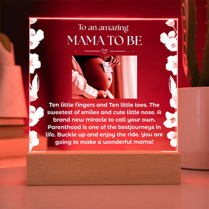 Mama to be | Acrylic Square Plaque