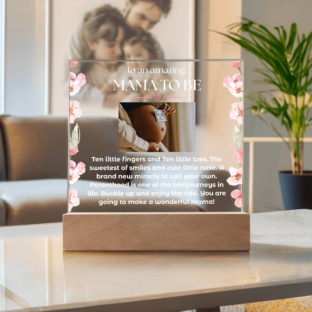 Mama to be | Acrylic Square Plaque