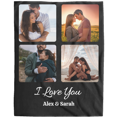 Personalized | I Love You |Photo Blanket