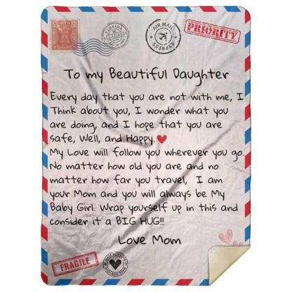 To My Beautiful Daughter | Air Mail | Blanket