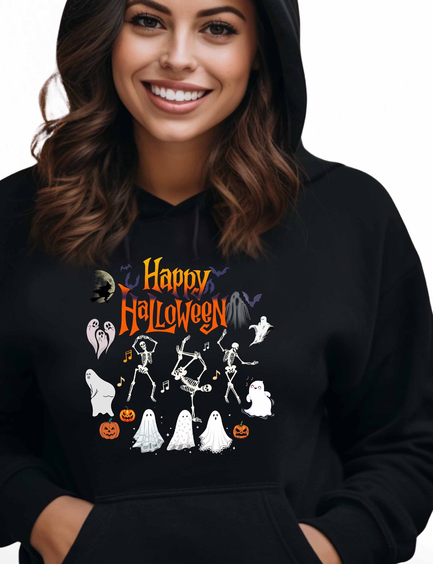 Halloween - Happy Dancing Ghost -Hoodie