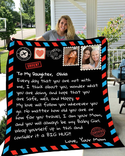 Personalize Photo Stamp | To My Daughter | Blanket