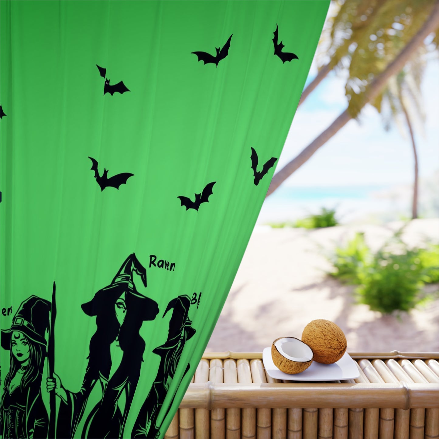 Witchy's Angels | Halloween Style | Home Decor | Blackout Window Curtain