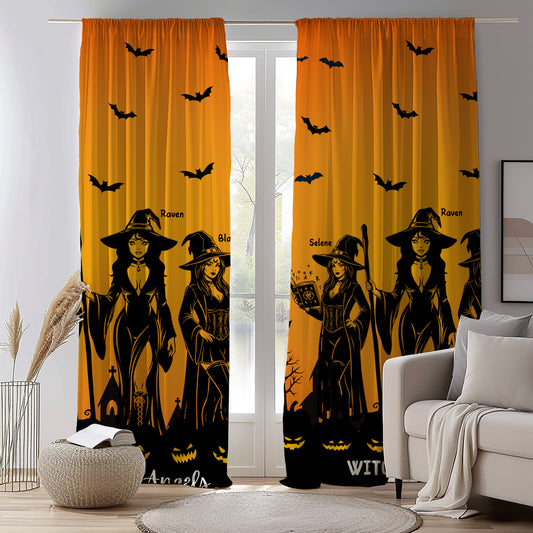 Witchy's Angels | Halloween Style | Home Decor | Blackout Window Curtain
