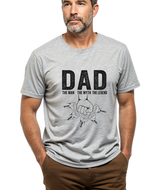 Dad The Man The Myth The Legend | Personalized Shirt | Father's Day T-Shirt