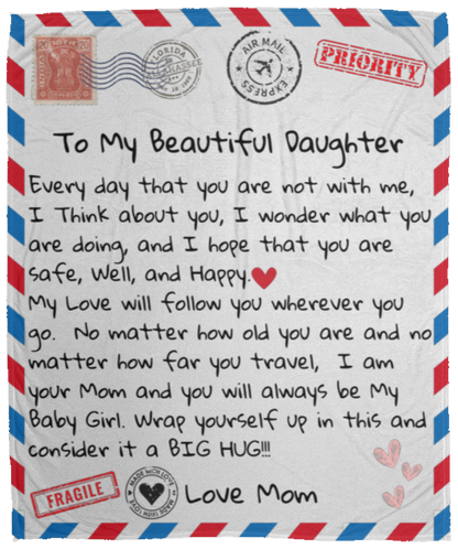 To My Beautiful Daughter | Air Mail | Blanket