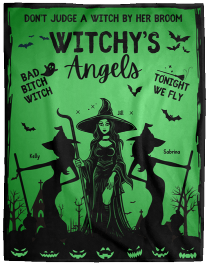 Halloween | Witchy's Angels | Blanket | Green