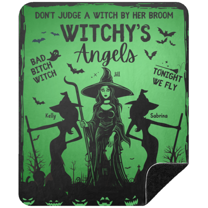 Halloween | Witchy's Angels | Blanket | Green