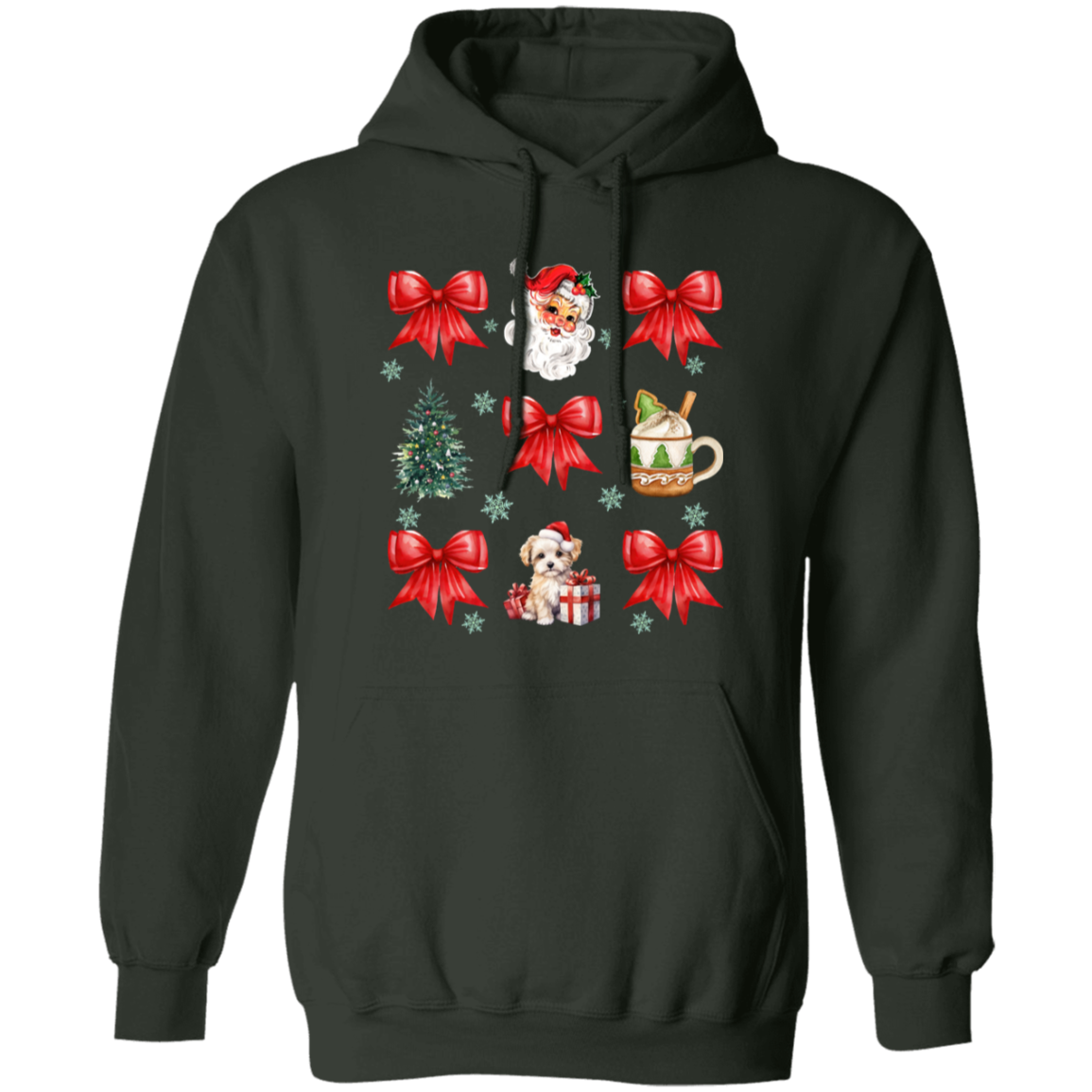 Christmas Coquette Bow | Hoodie