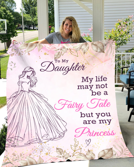 To My Daughter Princess | Blanket | Pink