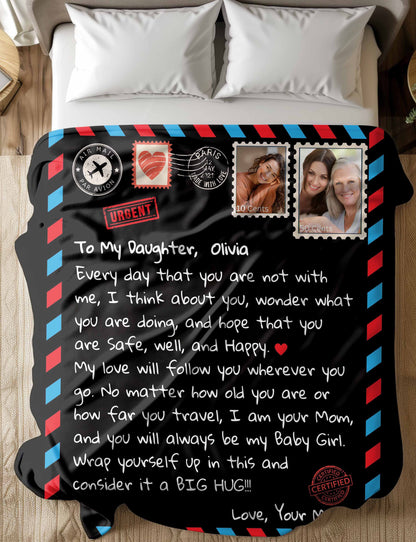 Personalize Photo Stamp | To My Daughter | Blanket