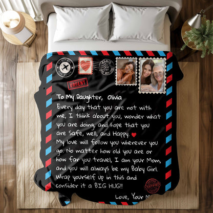 Personalize Photo Stamp | To My Daughter | Blanket