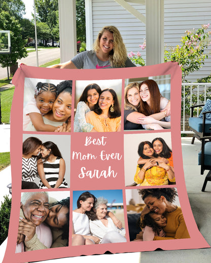 Personalize Photo Blanket - Best Mom Ever