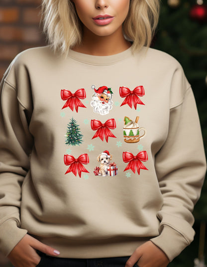 Christmas Coquette Bow | Hoodie