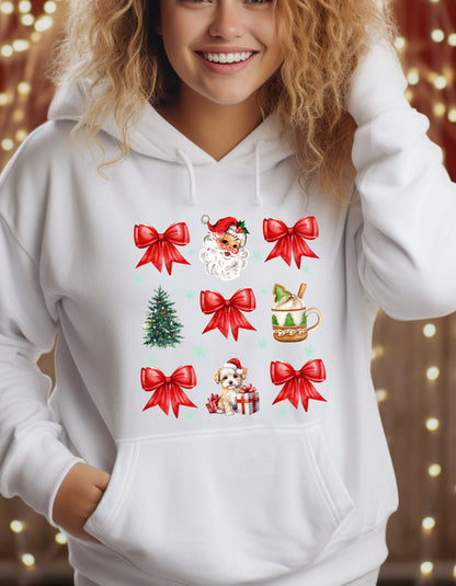 Christmas Coquette Bow | Hoodie