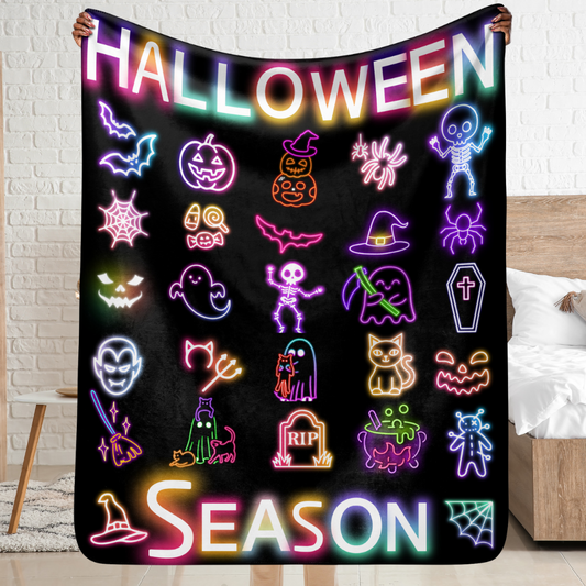 Neon Halloween Season | Blanket