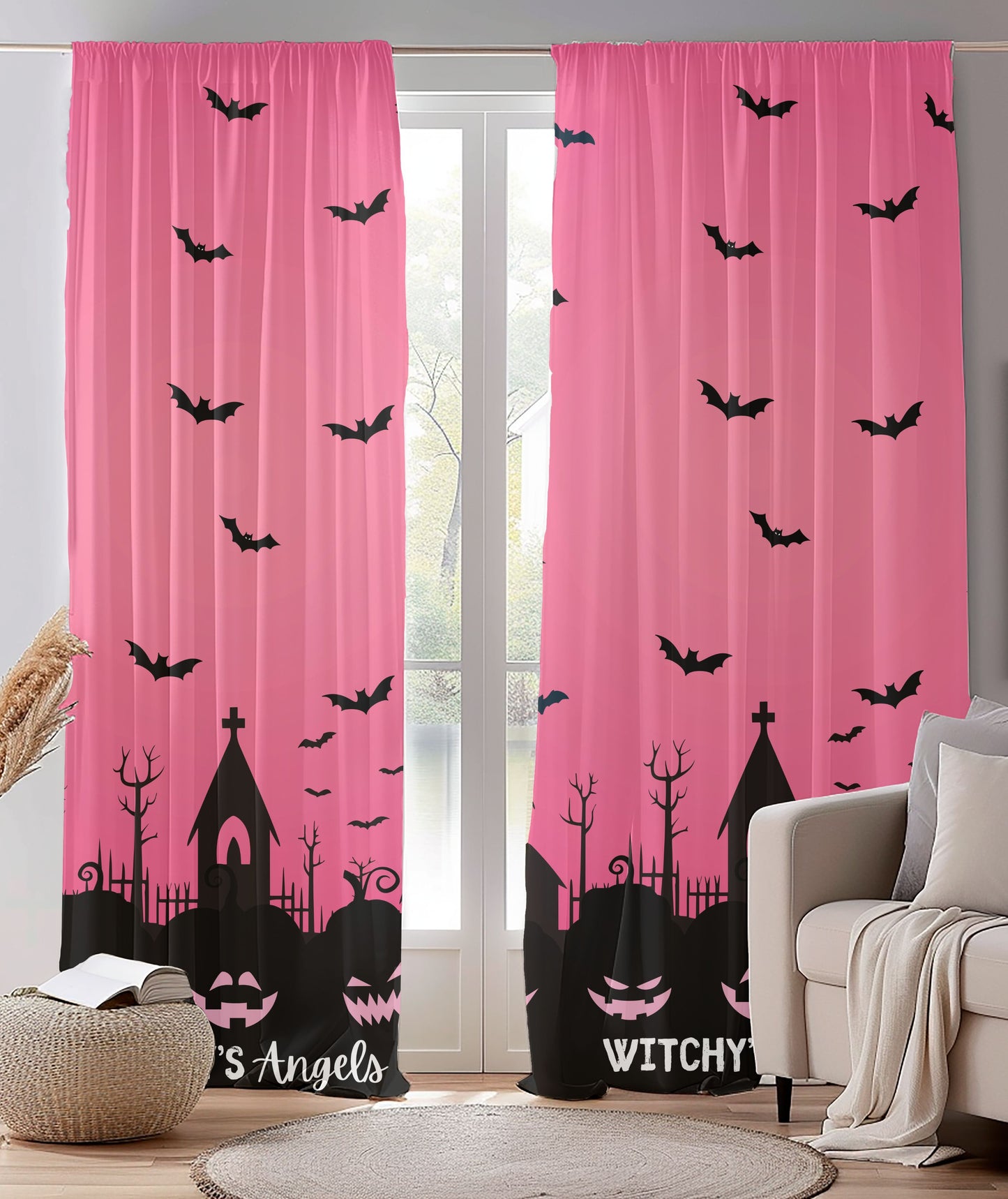 Halloween | Witchy's Angels | Blackout Window Curtain