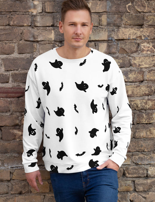 Halloween | Ghost Print | Unisex Sweatshirt