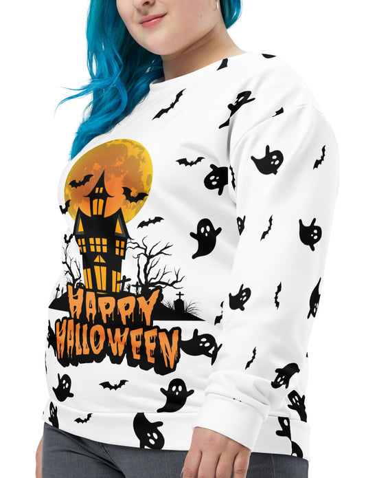 Halloween - Ghost All-Over Print Unisex Sweatshirt