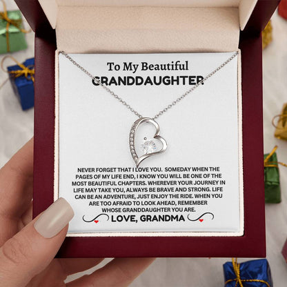 To My Beautiful Granddaughter - Forever Necklace