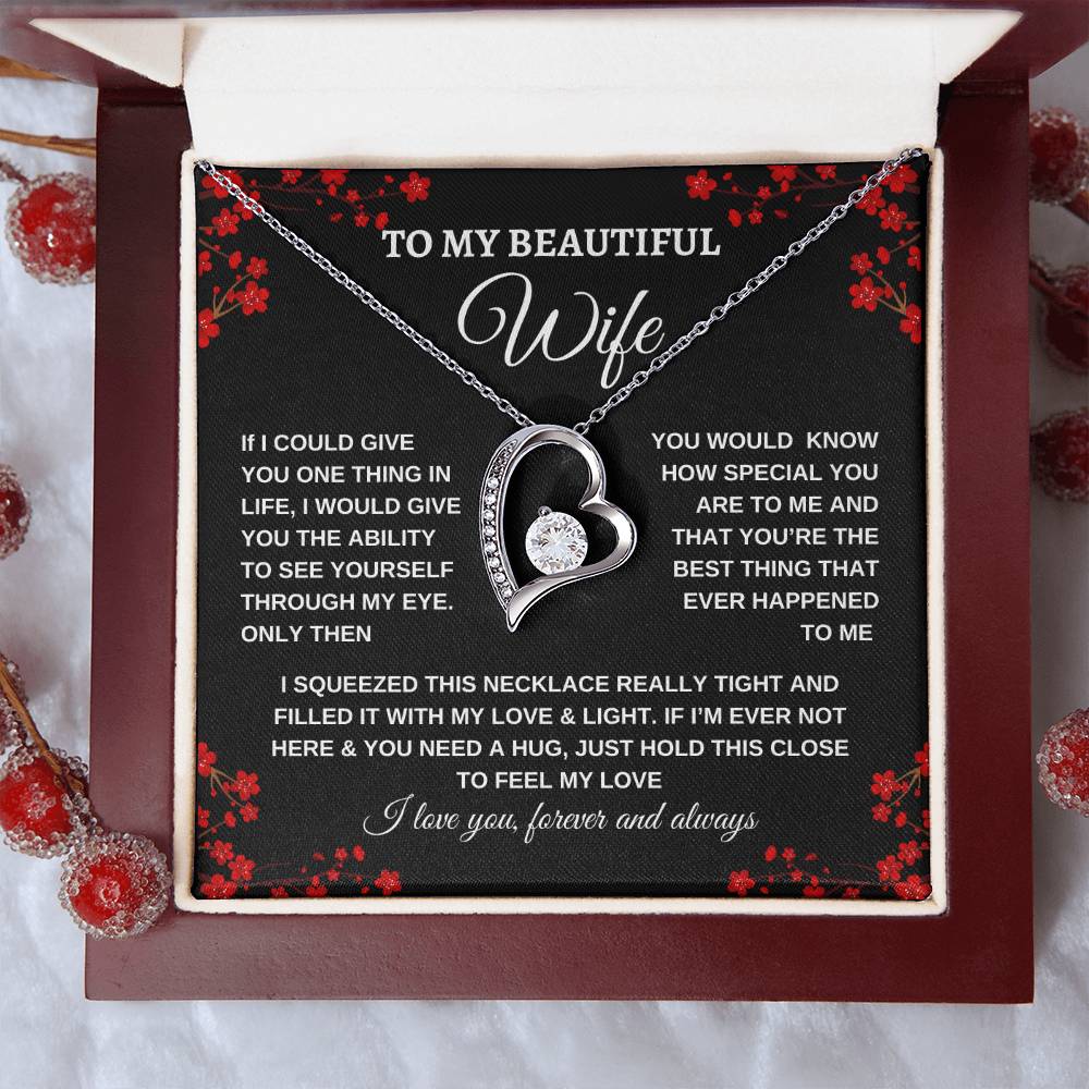 To My Beautiful Wife| Love Necklace