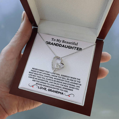 To My Beautiful Granddaughter - Forever Necklace