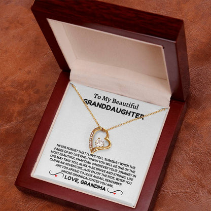 To My Beautiful Granddaughter - Forever Necklace