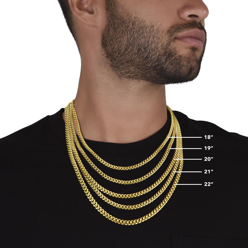 To My Dear Son | I Hope You Always Remember | Men's | Cuban Link Necklace