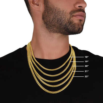 To My Dear Son | I Hope You Always Remember | Men's | Cuban Link Necklace