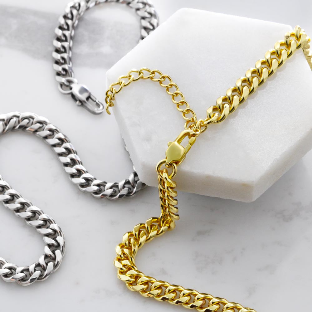 To My Dear Son | I Hope You Always Remember | Men's | Cuban Link Necklace