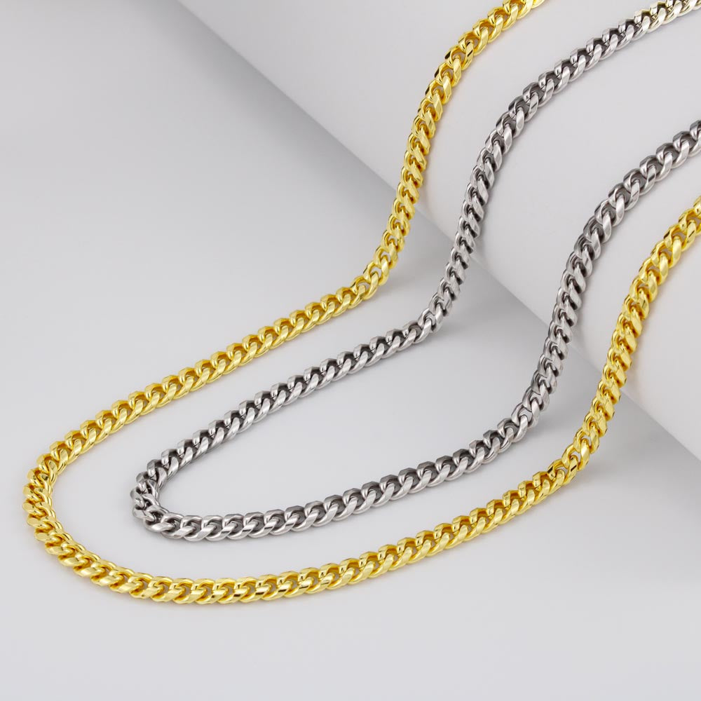 To My Dear Son | I Hope You Always Remember | Men's | Cuban Link Necklace