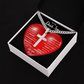 To My Beautiful Daughter | This Old Heart Will Love you Always | Cuban Chain with Artisan Cross Necklace