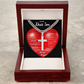 To My Beautiful Daughter | This Old Heart Will Love you Always | Cuban Chain with Artisan Cross Necklace