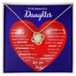 To My Beautiful Daughter | This Old Heart Will Love you Always | Love Knot Necklace