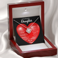To My Beautiful Daughter | This Old Heart Will Love you Always | Love Knot Necklace