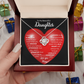 To My Beautiful Daughter | This Old Heart Will Love you Always | Love Knot Necklace