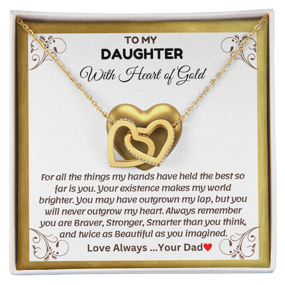 To My Daughter | With The Heart of Gold | Necklace