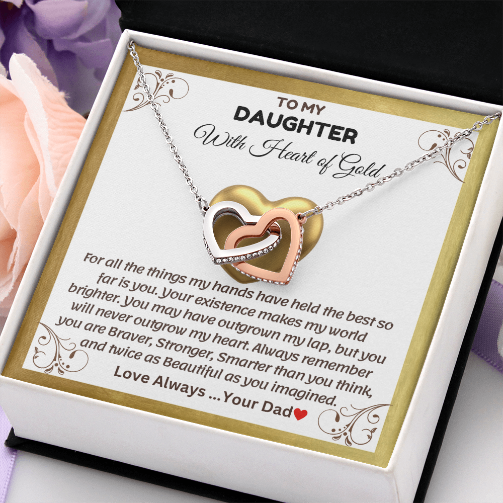 To My Daughter | With The Heart of Gold | Necklace