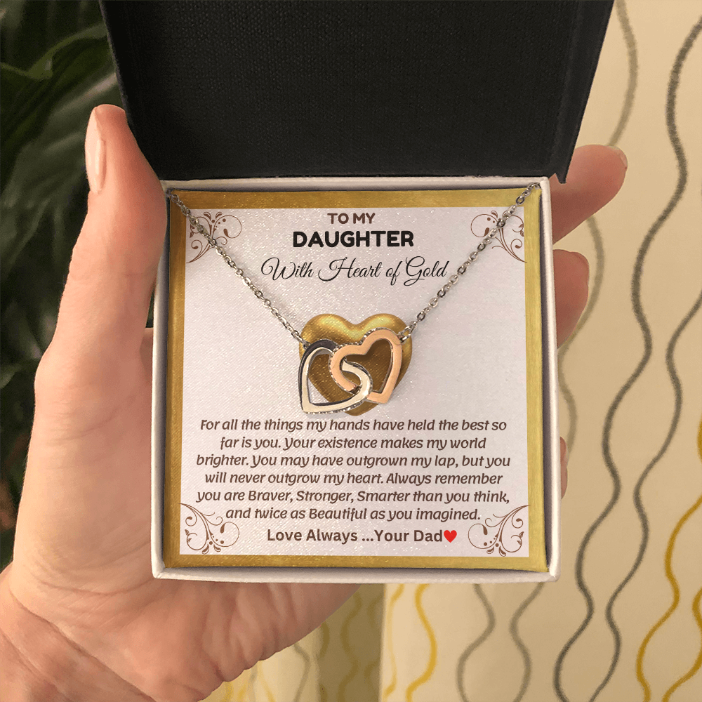 To My Daughter | With The Heart of Gold | Necklace