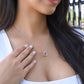 To My Sweet Daughter, I Hope You Always Remember | Interlock Hearts Necklace