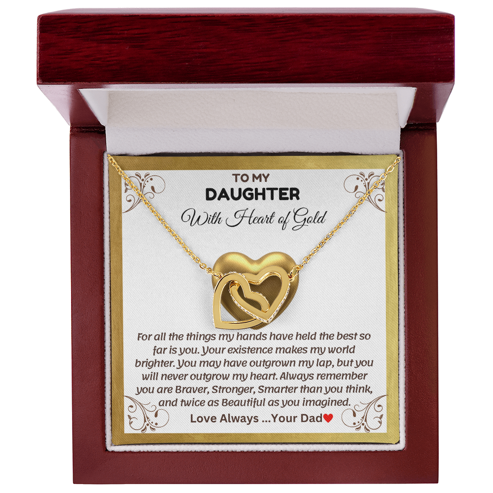 To My Daughter | With The Heart of Gold | Necklace