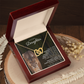 To My Sweet Daughter, I Hope You Always Remember | Interlock Hearts Necklace