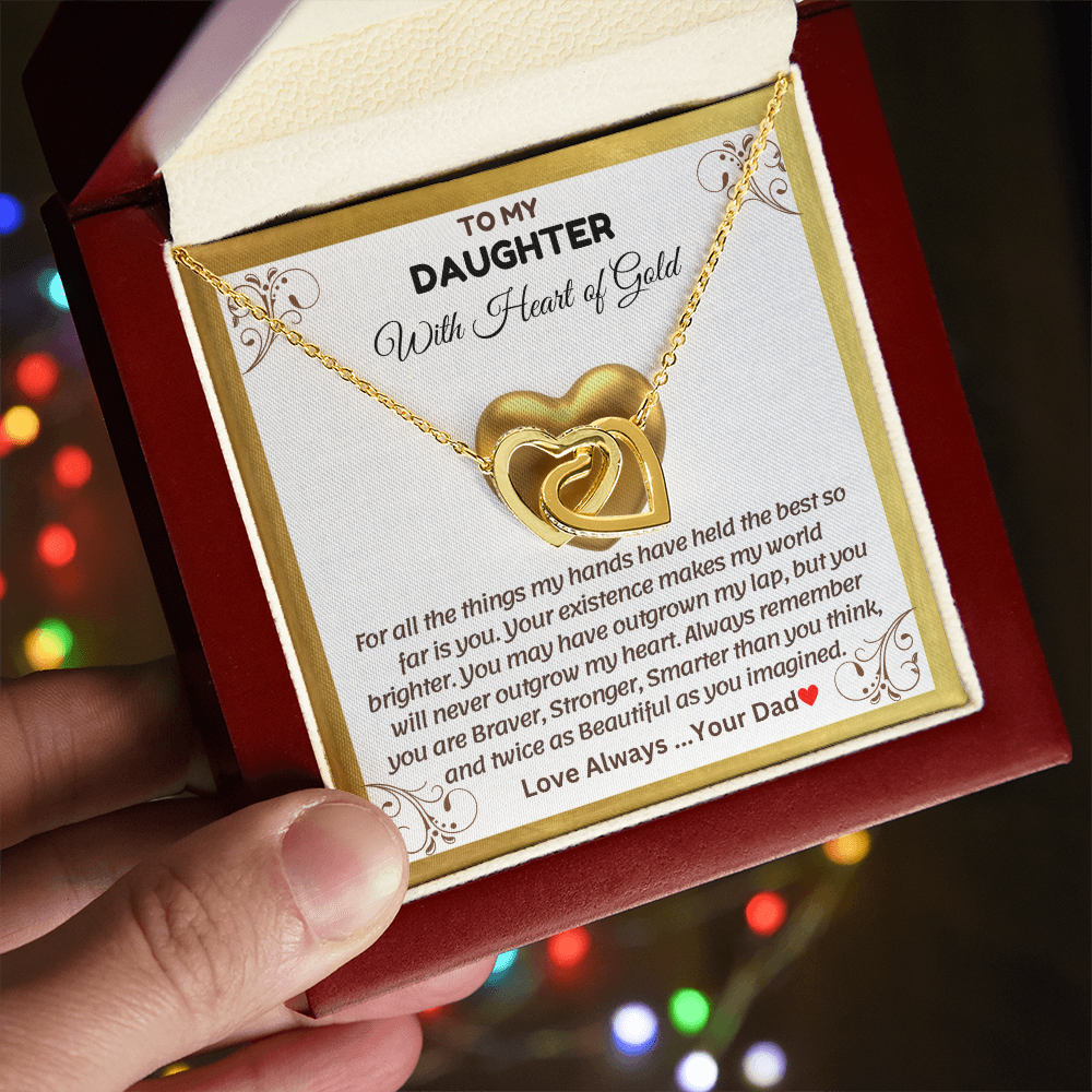 To My Daughter | With The Heart of Gold | Necklace