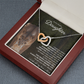 To My Sweet Daughter, I Hope You Always Remember | Interlock Hearts Necklace