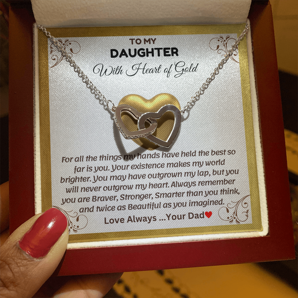 To My Daughter | With The Heart of Gold | Necklace